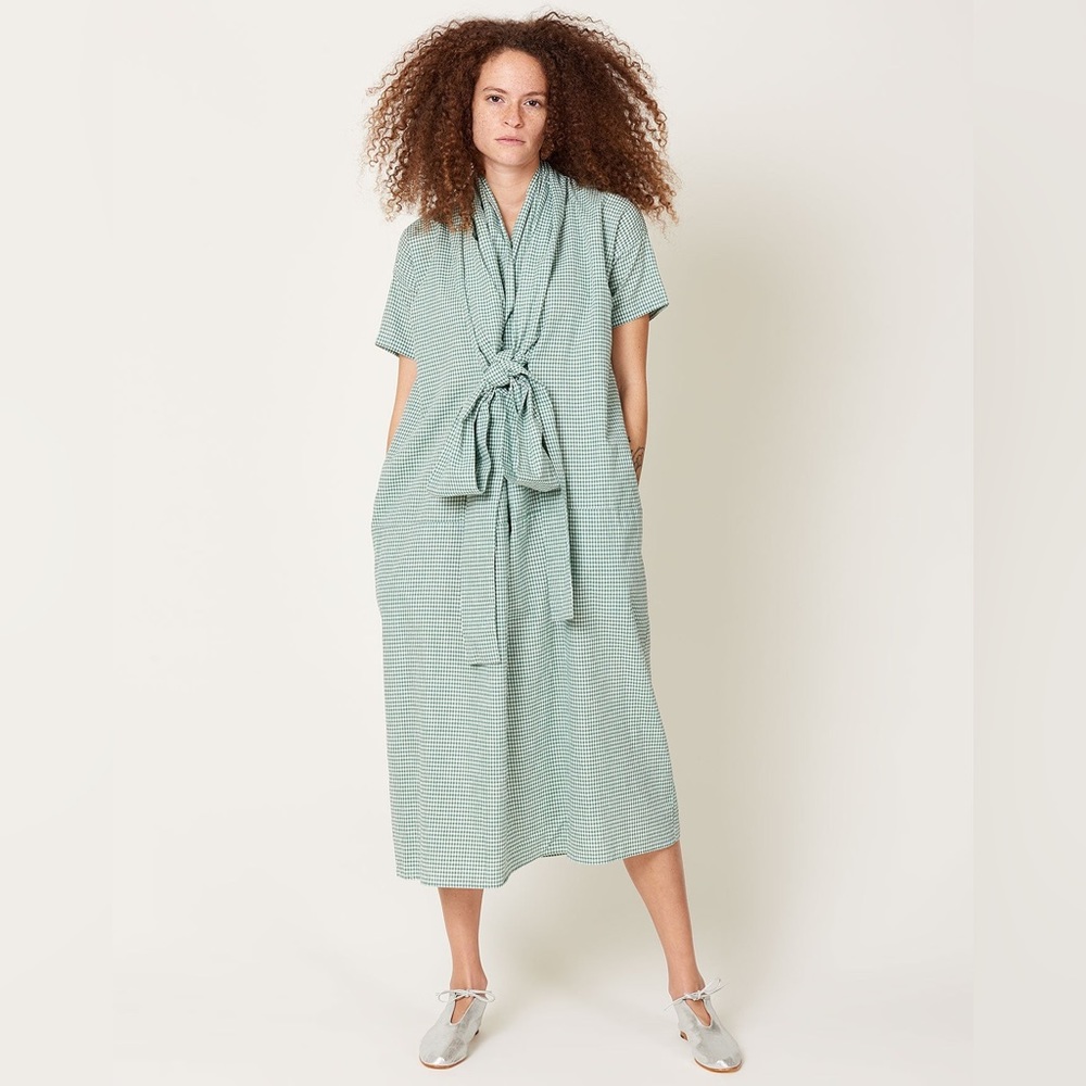 Caron Callahan Julien dress in Kelly Green gingham 🤍 - Picture 5 of 6